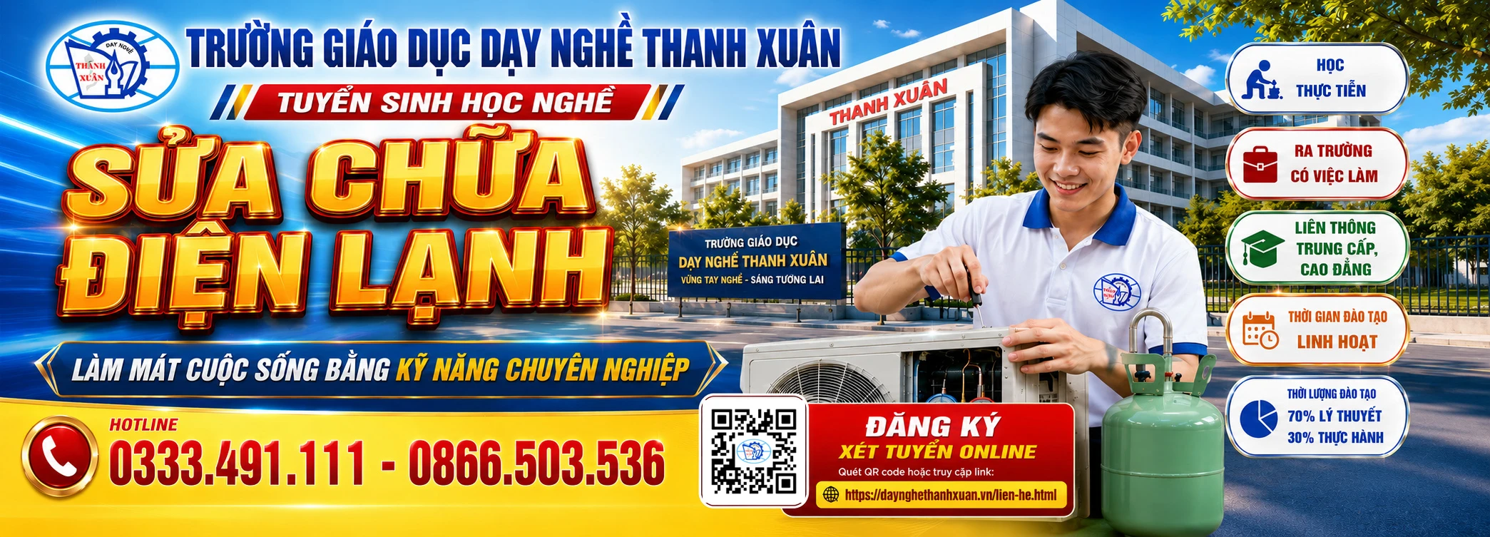 Dạy nghề sửa chữa điện lạnh