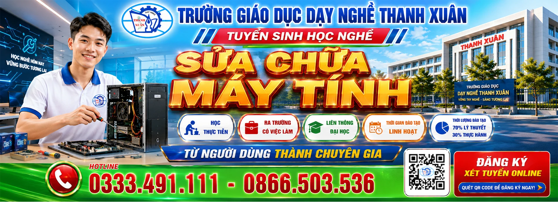 Dạy nghề sửa chữa máy tính